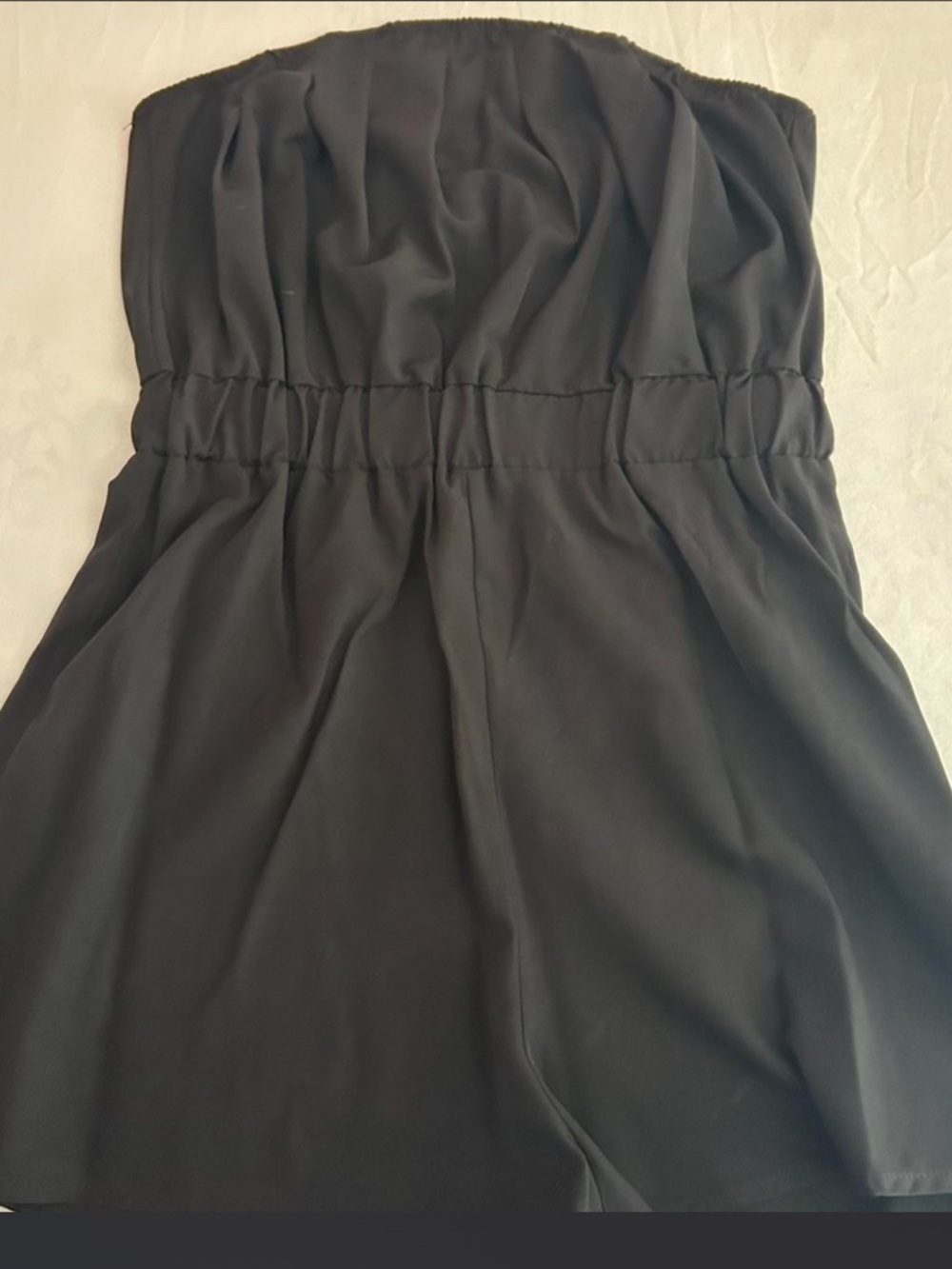 Strapless Black Women's Romper